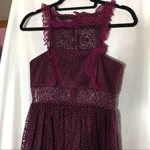 Jay Godfrey Lace Ruffles Mini Dress